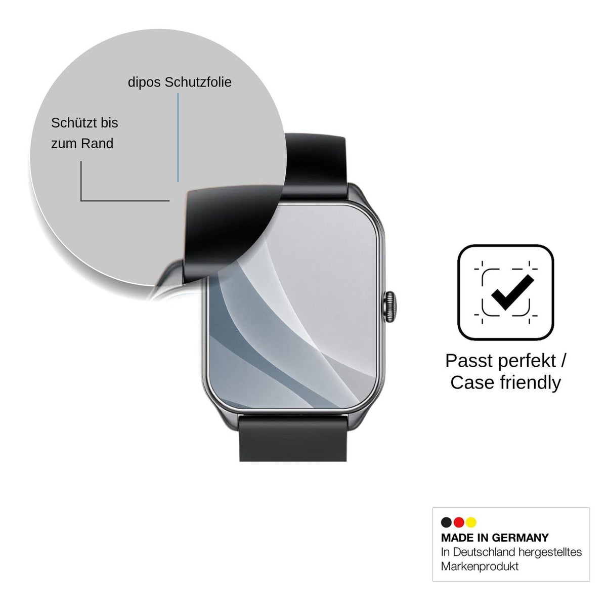 2x Screen Protector for IKT JX637 matte Flexible Glass 9H dipos
