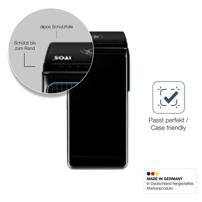 Schutzglasfolie mit optimaler Passform, zur Verwendung mit Hüllen geeignet