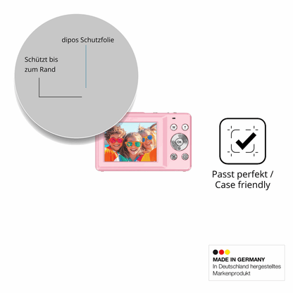 Schutzglasfolie mit optimaler Passform, zur Verwendung mit Hüllen geeignet