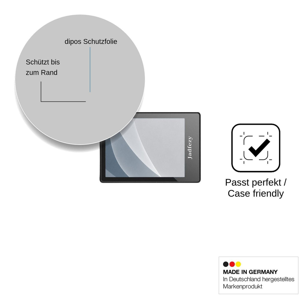 2x Screen Protector for Jadfezy Action Cam K-06 matte Flexible Glass 9H dipos
