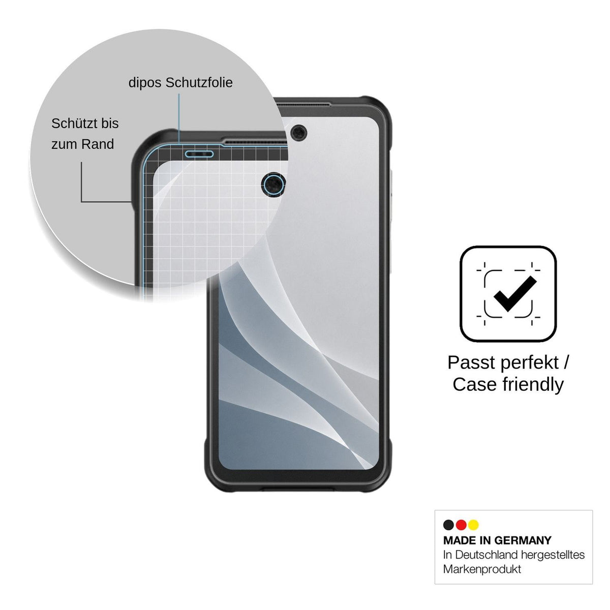 2x Screen Protector for JCB Toughphone MAX M20 matte Flexible Glass 9H dipos