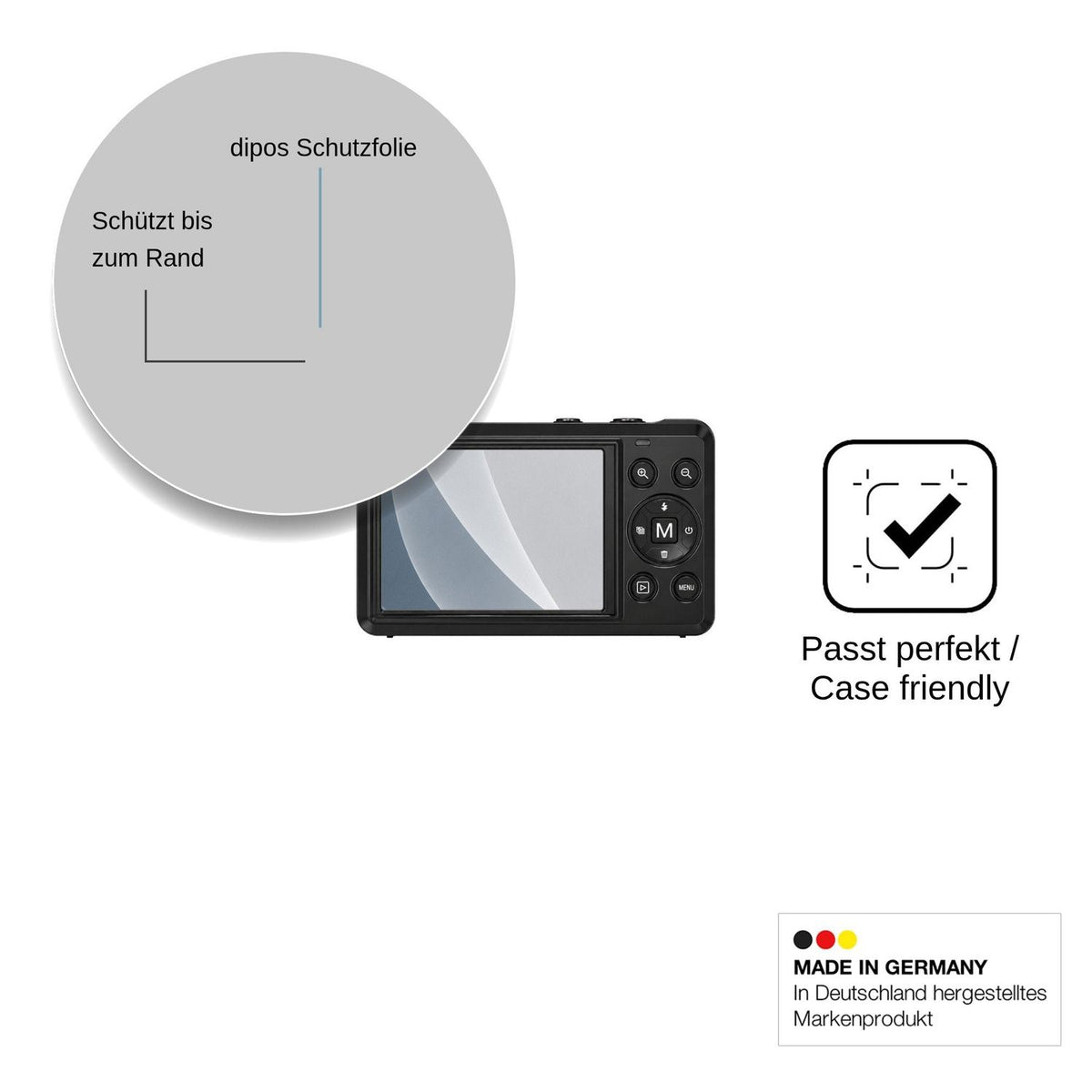 2x Screen Protector for KeyFlash 07802 matte Flexible Glass 9H dipos