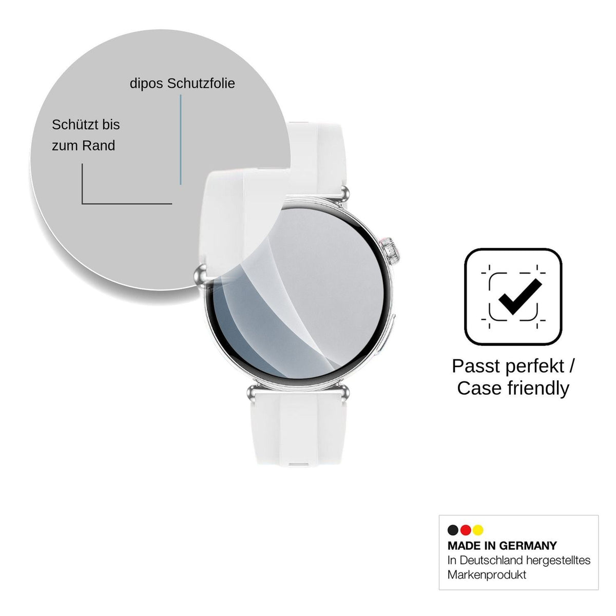 2x Screen Protector for KPEP ET491 matte Flexible Glass 9H dipos