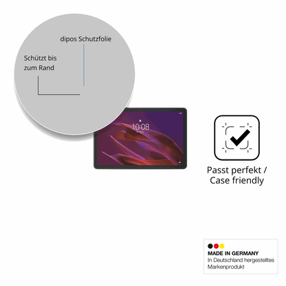 Schutzglasfolie mit optimaler Passform, zur Verwendung mit Hüllen geeignet