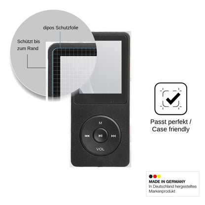 2x Screen Protector for LEVMEK GS-black mp3 matte Flexible Glass 9H dipos