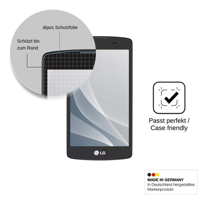 2x Screen Protector for LG Prime Plus H522F matte Flexible Glass 9H dipos