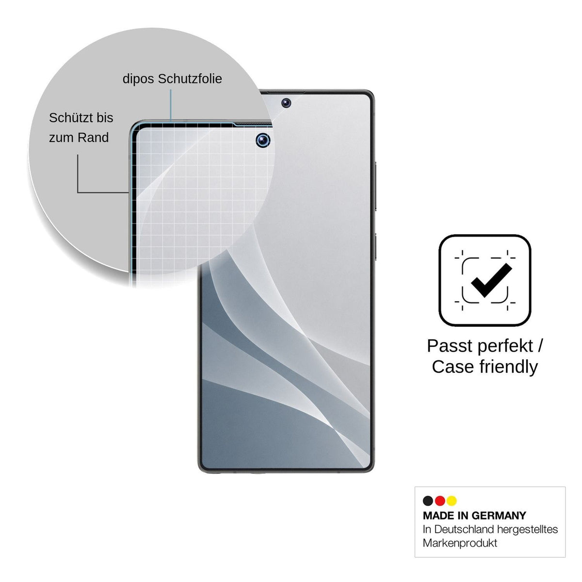 2x Screen Protector for Maustron G26 Ultra matte Flexible Glass 9H dipos