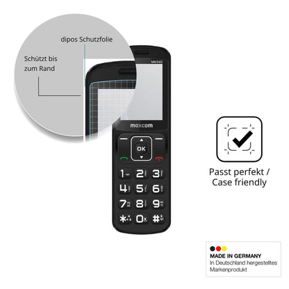 Schutzglasfolie mit optimaler Passform, zur Verwendung mit Hüllen geeignet
