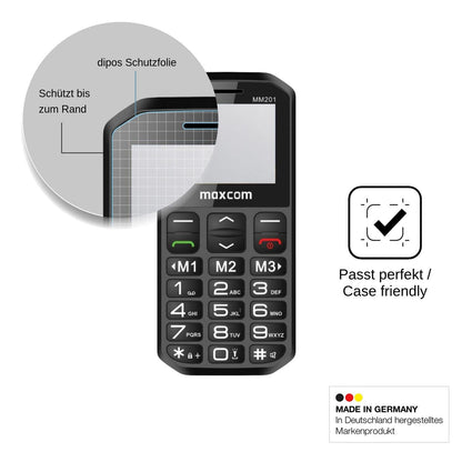 2x Screen Protector for MaxCom MM201 matte Flexible Glass 9H dipos