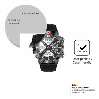 Schutzglasfolie mit optimaler Passform, zur Verwendung mit Hüllen geeignet