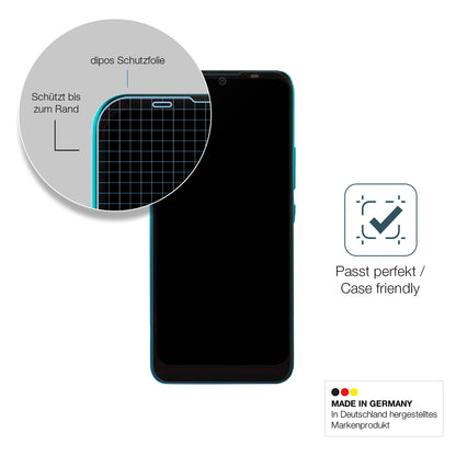Schutzglasfolie mit optimaler Passform, zur Verwendung mit Hüllen geeignet