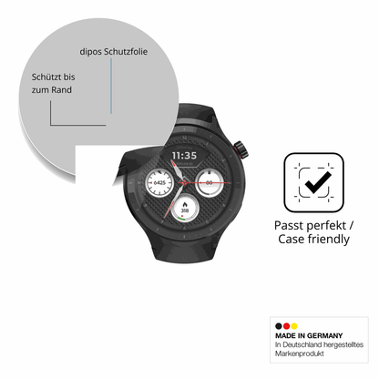 Schutzglasfolie mit optimaler Passform, zur Verwendung mit Hüllen geeignet