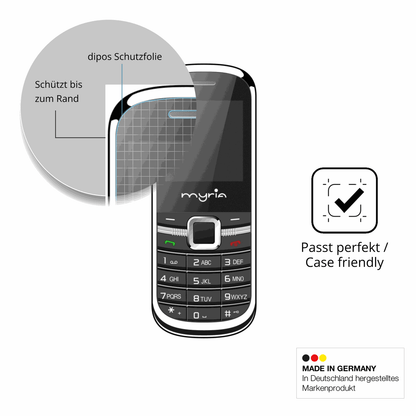Schutzglasfolie mit optimaler Passform, zur Verwendung mit Hüllen geeignet