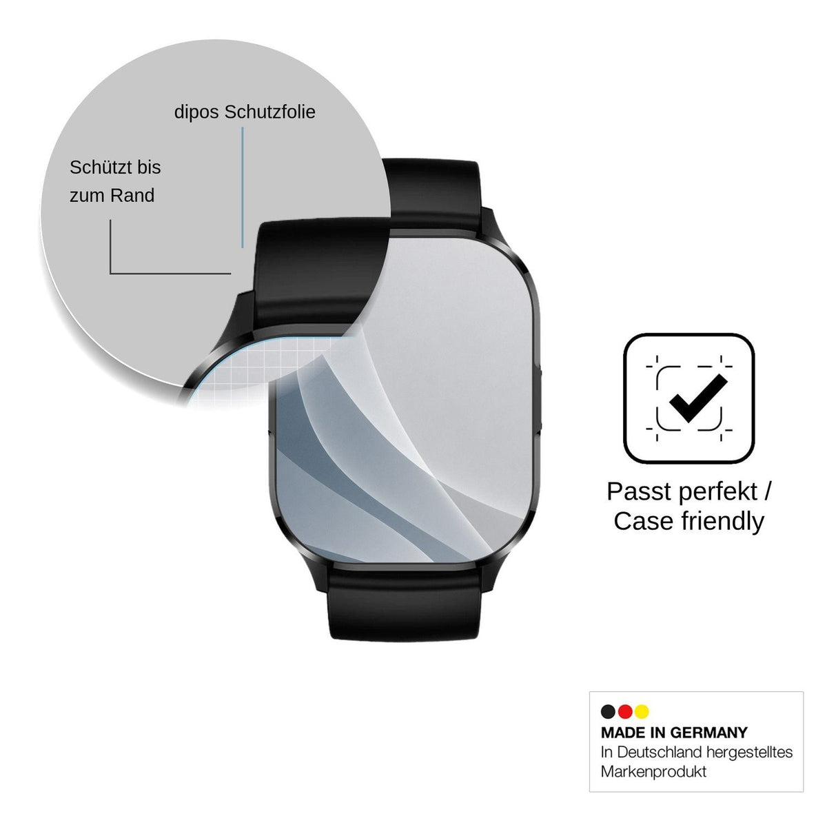 2x Screen Protector for Neow K-Watch matte Flexible Glass 9H dipos