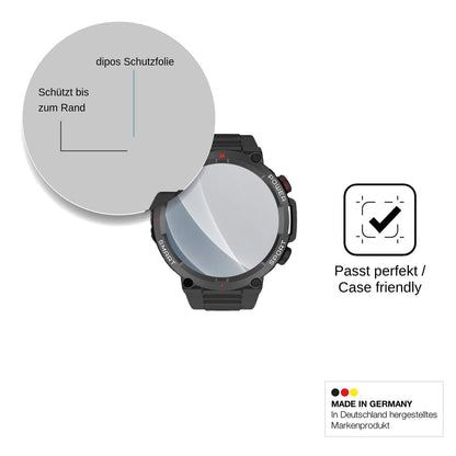 2x Screen Protector for Neow W-Watch 1.39 matte Flexible Glass 9H dipos