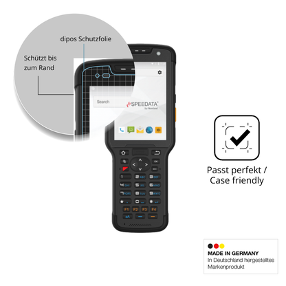 Schutzglasfolie mit optimaler Passform, zur Verwendung mit Hüllen geeignet