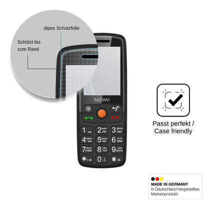 2x Screen Protector for Nomi i2440 matte Flexible Glass 9H dipos