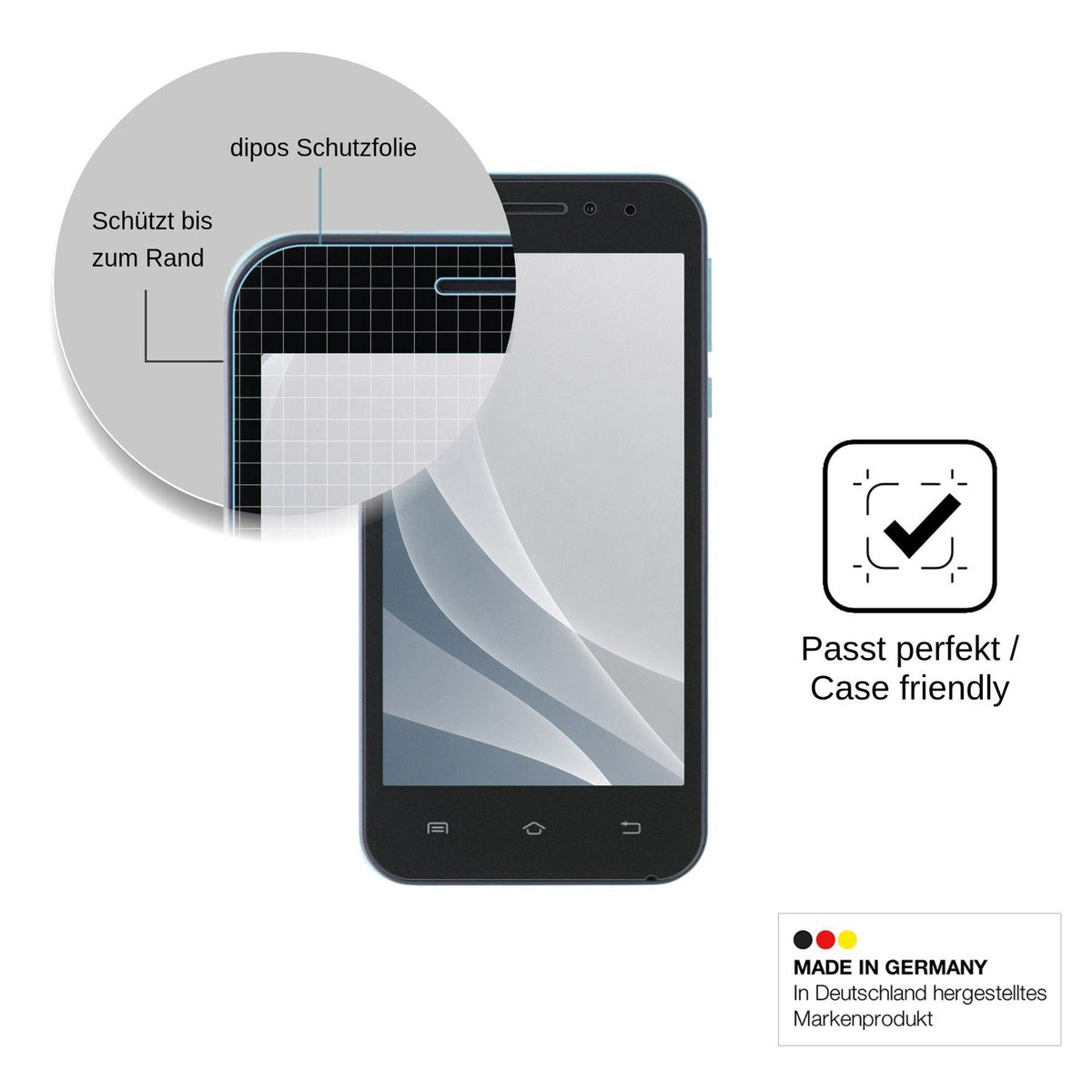 2x Screen Protector for Nomi i451 Twist matte Flexible Glass 9H dipos