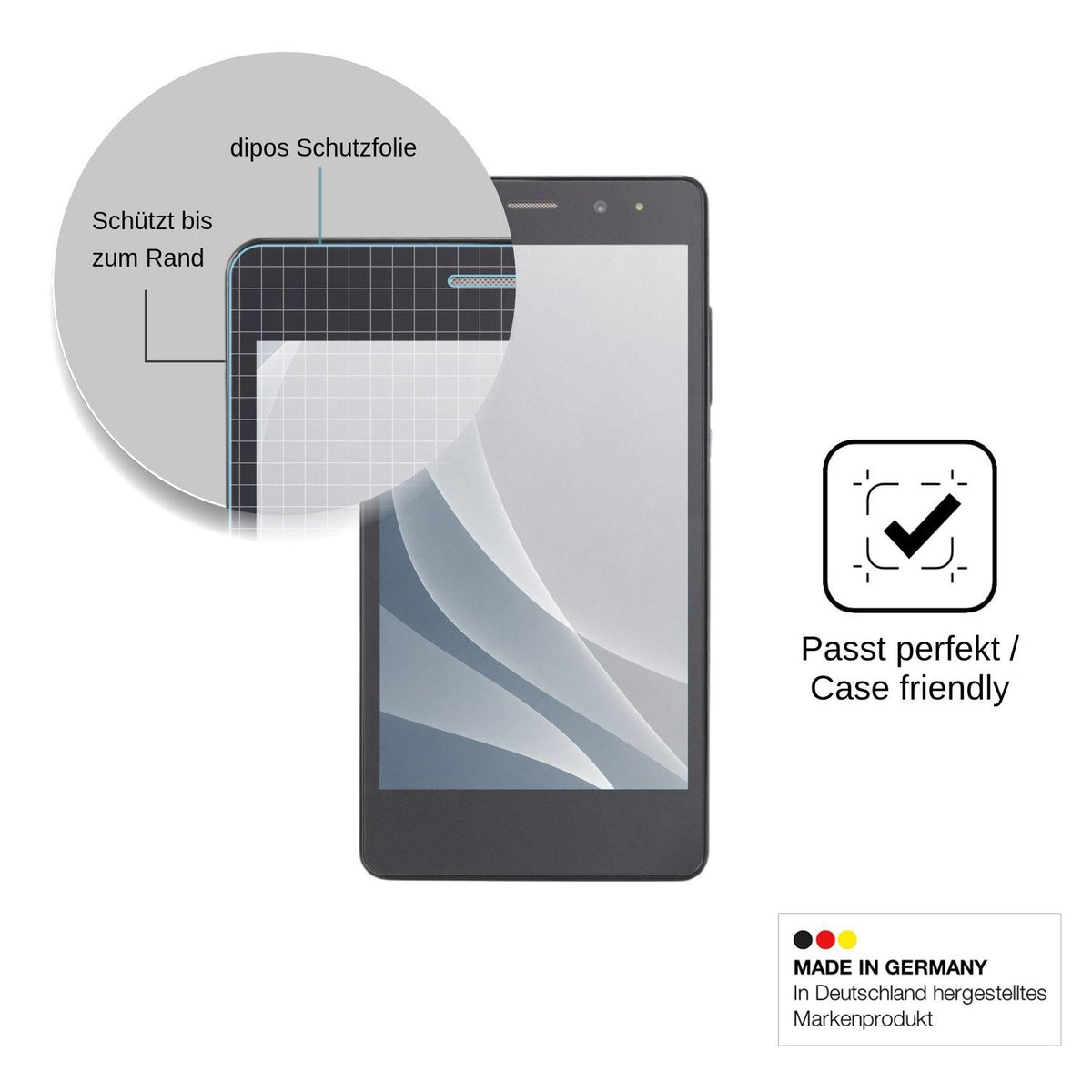 2x Screen Protector for Nomi i502 Drive matte Flexible Glass 9H dipos