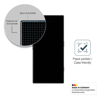 Schutzglasfolie mit optimaler Passform, zur Verwendung mit Hüllen geeignet