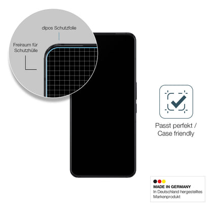 Schutzglasfolie mit optimaler Passform, zur Verwendung mit Hüllen geeignet