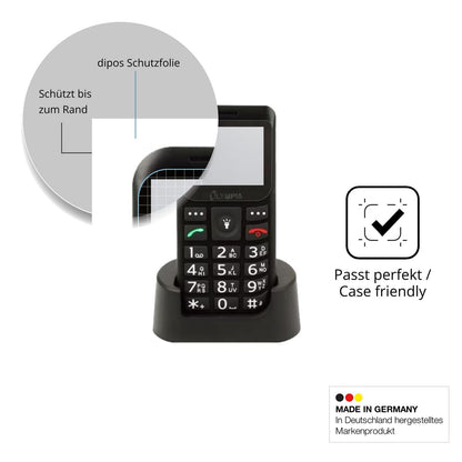 Schutzglasfolie mit optimaler Passform, zur Verwendung mit Hüllen geeignet