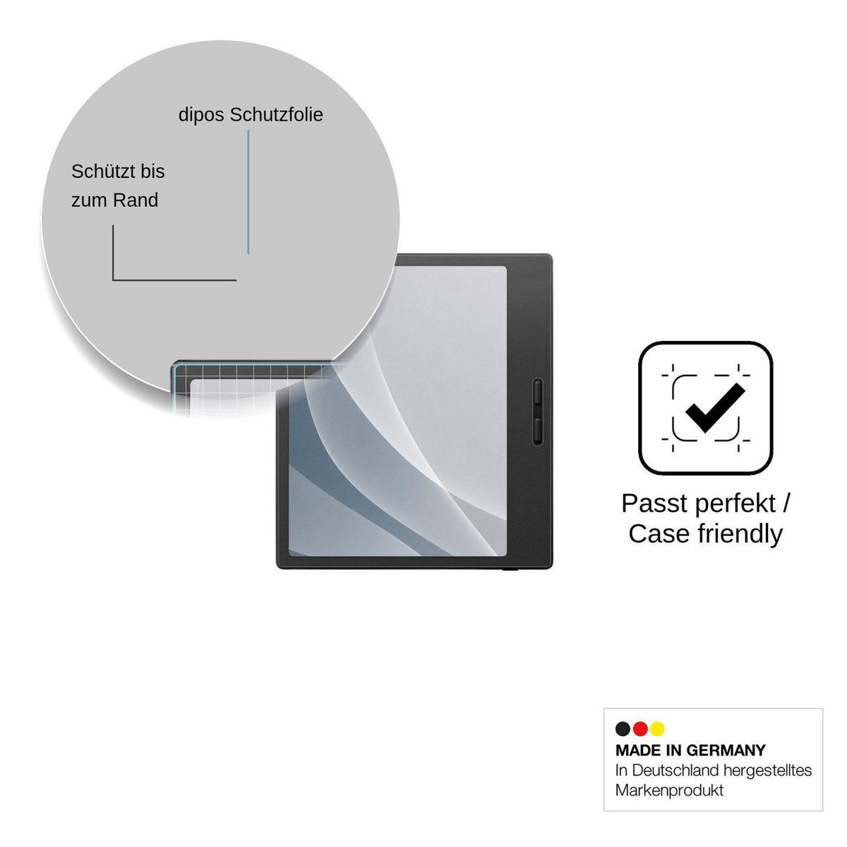 2x Screen Protector for Onyx Boox Go 7 Tappy matte Flexible Glass 9H dipos