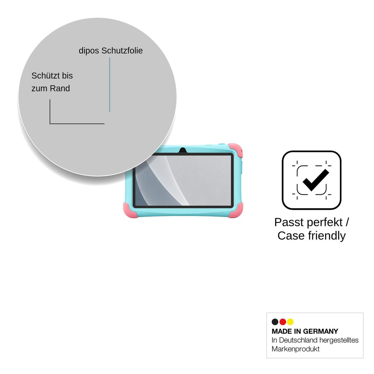 2x Screen Protector for Oscal Kido Mini matte Flexible Glass 9H dipos