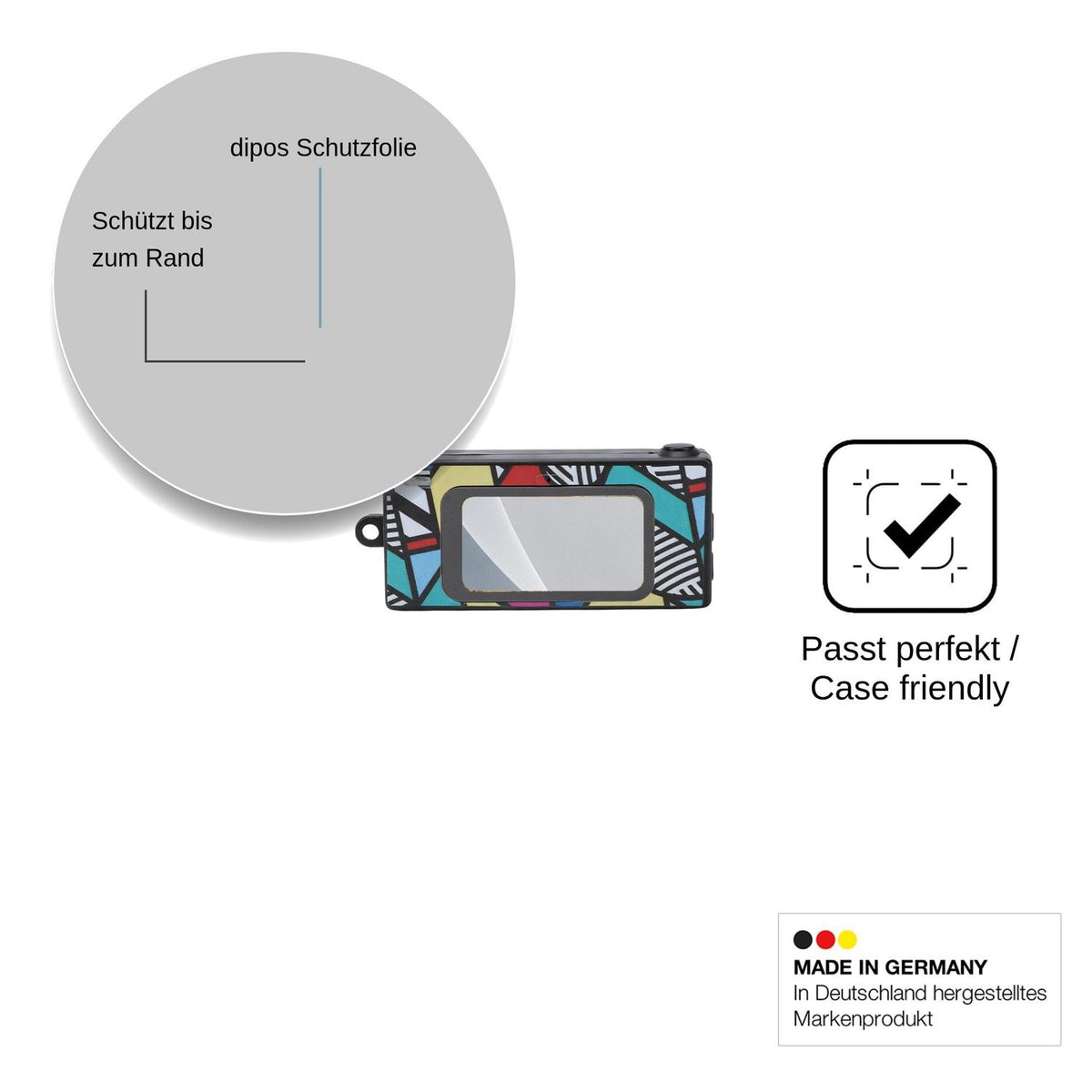2x Screen Protector for Ouitble Minidigitalkamera 2K matte Flexible Glass 9H dipos