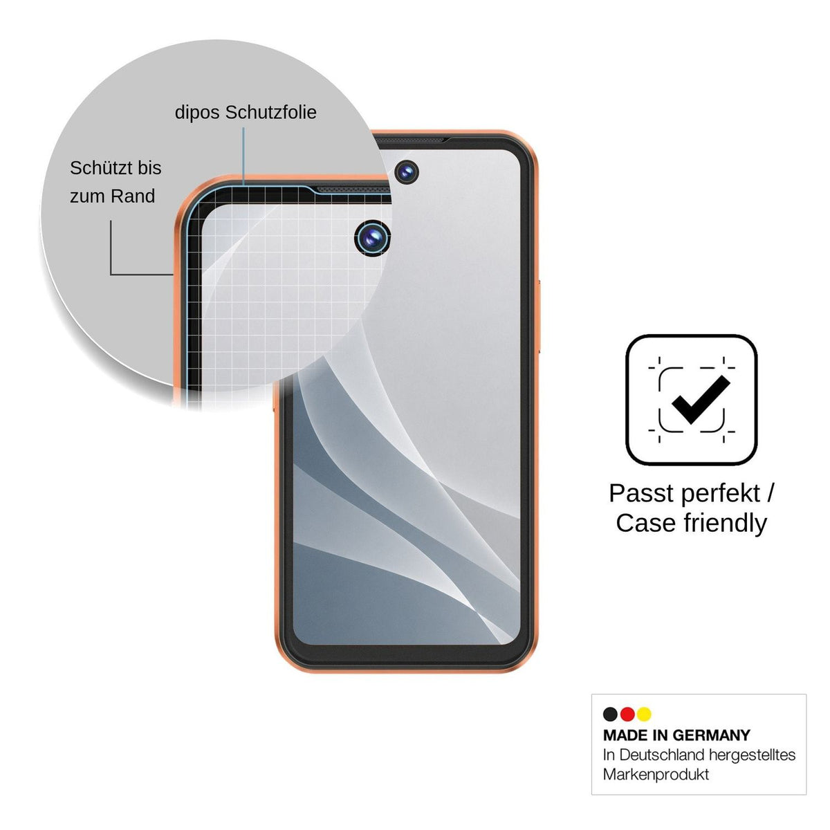 2x Screen Protector for Oukitel C26 Mini matte Flexible Glass 9H dipos