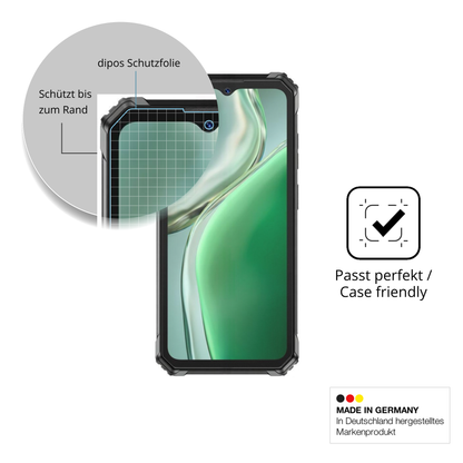 Schutzglasfolie mit optimaler Passform, zur Verwendung mit Hüllen geeignet