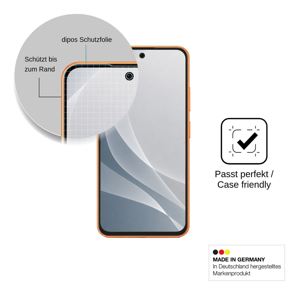 2x Screen Protector for Oukitel P2 Plus matte Flexible Glass 9H dipos
