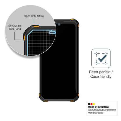 Schutzglasfolie mit optimaler Passform, zur Verwendung mit Hüllen geeignet