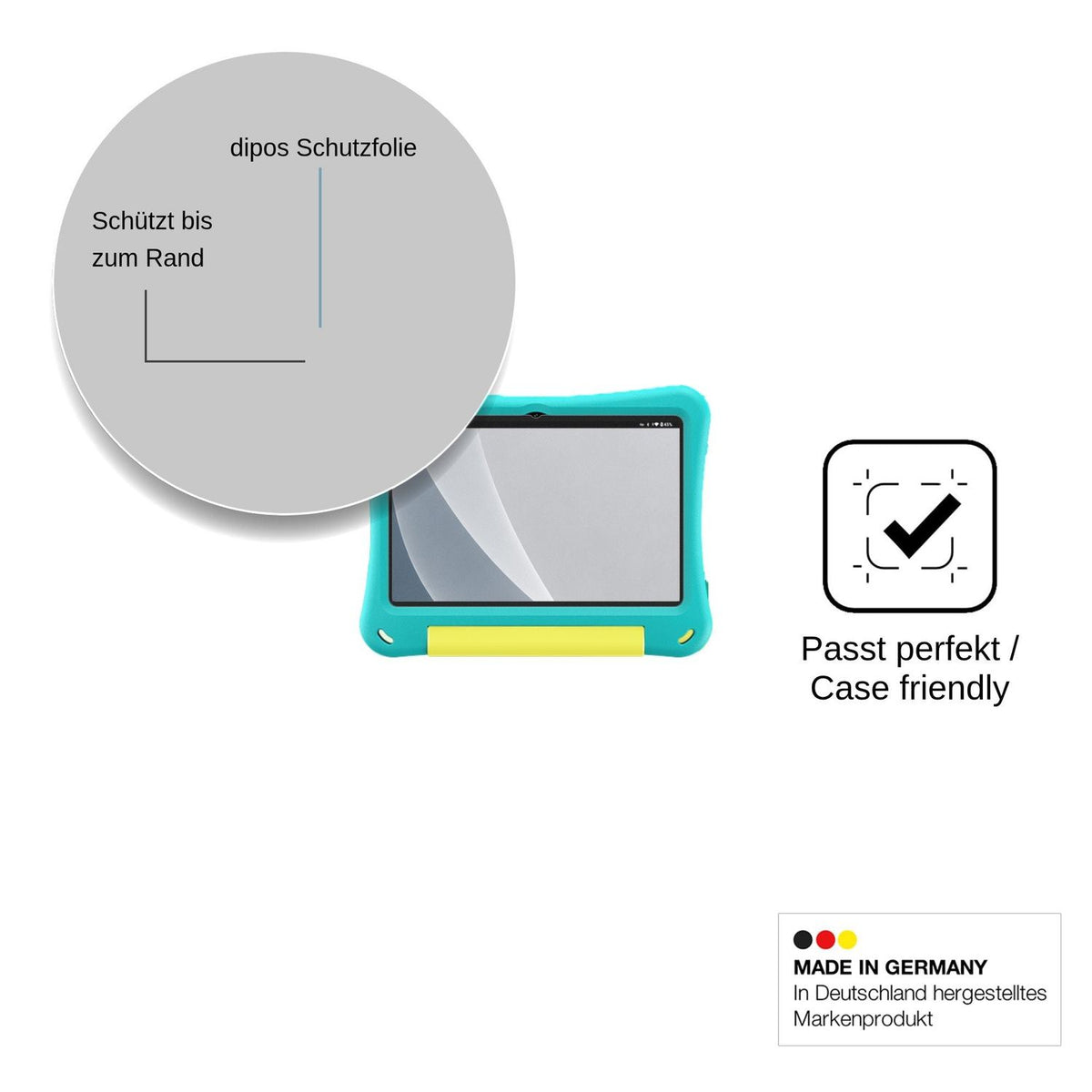 2x Screen Protector for PLOYER 1061D matte Flexible Glass 9H dipos