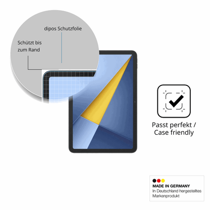 Schutzglasfolie mit optimaler Passform, zur Verwendung mit Hüllen geeignet