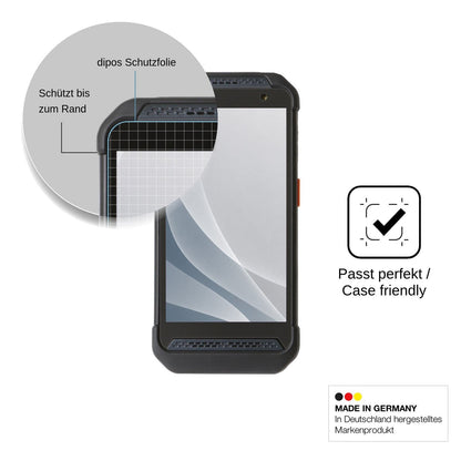 2x Screen Protector for Point Mobile PM86 matte Flexible Glass 9H dipos