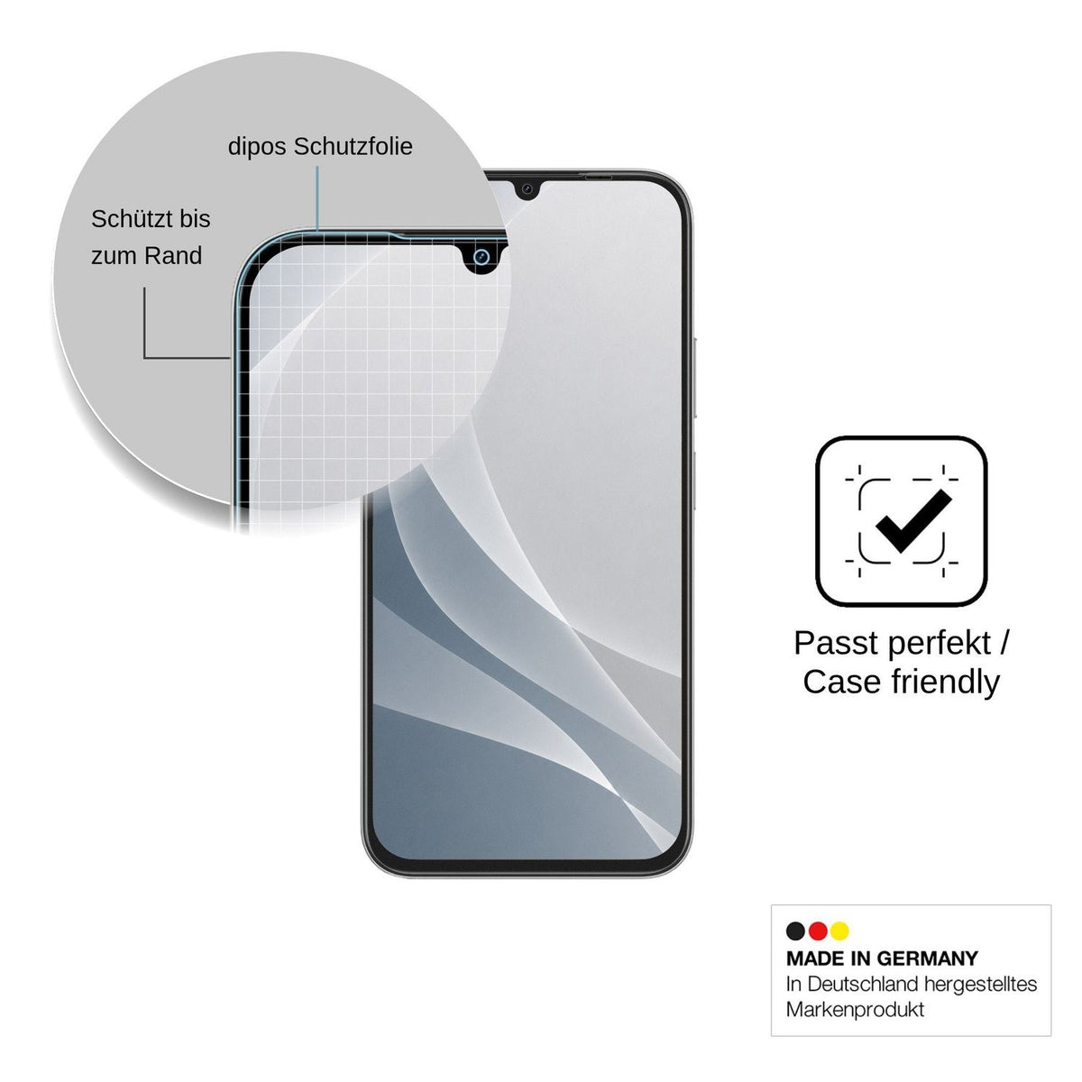 2x Screen Protector for Realme P4s Lite matte Flexible Glass 9H dipos