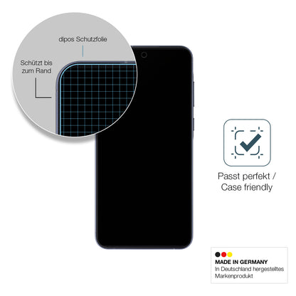 Schutzglasfolie mit optimaler Passform, zur Verwendung mit Hüllen geeignet