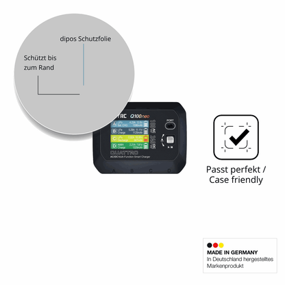 Schutzglasfolie mit optimaler Passform, zur Verwendung mit Hüllen geeignet