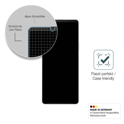 Schutzglasfolie mit optimaler Passform, zur Verwendung mit Hüllen geeignet