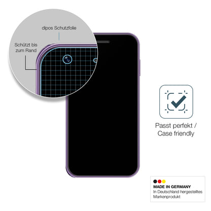 Schutzglasfolie mit optimaler Passform, zur Verwendung mit Hüllen geeignet