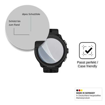 2x Screen Protector for Suunto Run 2 matte Flexible Glass 9H dipos