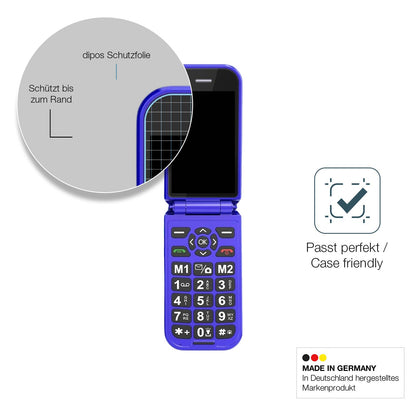 Schutzglasfolie mit optimaler Passform, zur Verwendung mit Hüllen geeignet