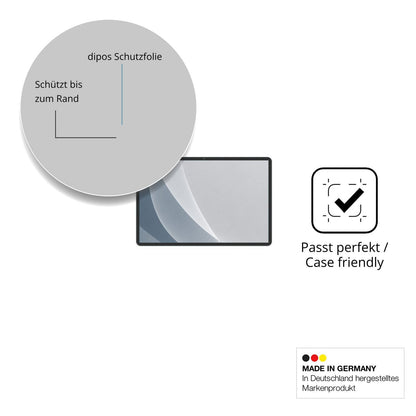 Schutzglasfolie mit optimaler Passform, zur Verwendung mit Hüllen geeignet