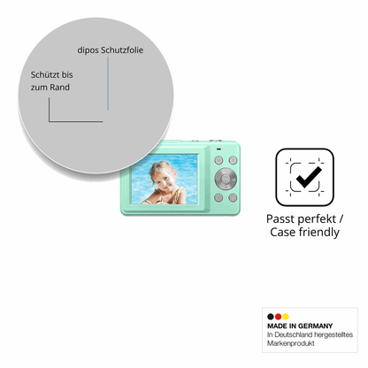 Schutzglasfolie mit optimaler Passform, zur Verwendung mit Hüllen geeignet