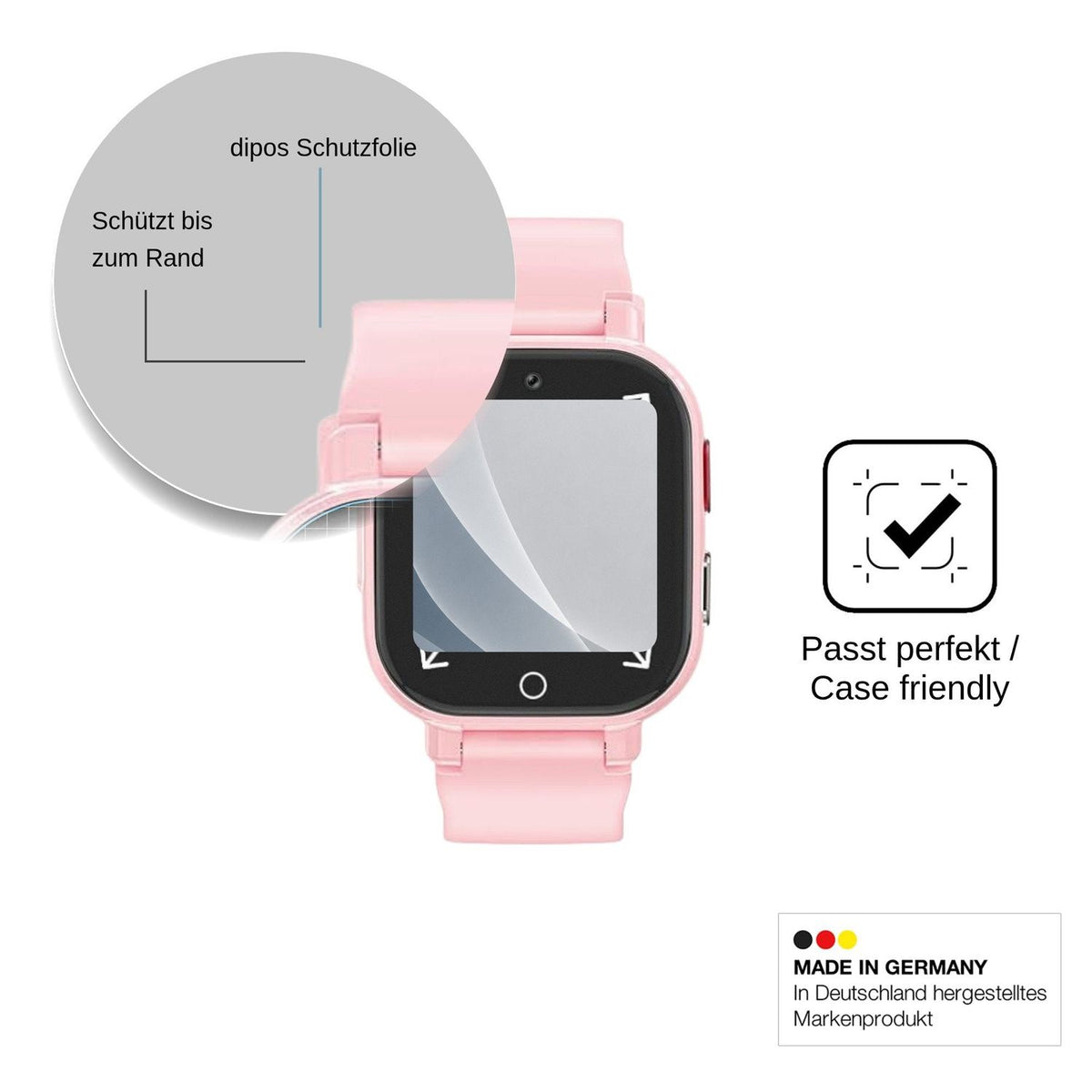 2x Screen Protector for Transformers 4G Kinder Smartwatch matte Flexible Glass 
