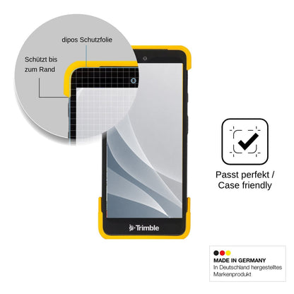 2x Screen Protector for Trimble TDC6 matte Flexible Glass 9H dipos