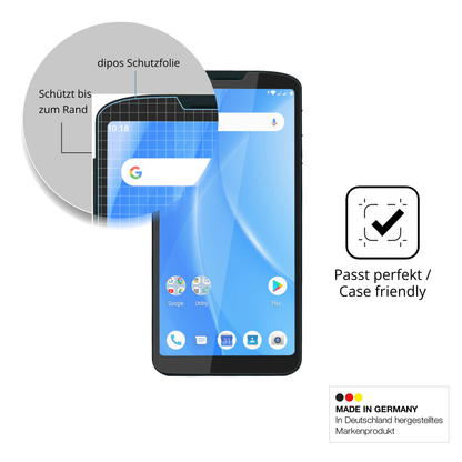 Schutzglasfolie mit optimaler Passform, zur Verwendung mit Hüllen geeignet