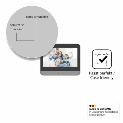 Schutzglasfolie mit optimaler Passform, zur Verwendung mit Hüllen geeignet