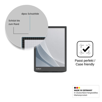 2x Screen Protector for Vivlio InkPad Color 3 matte Flexible Glass 9H dipos